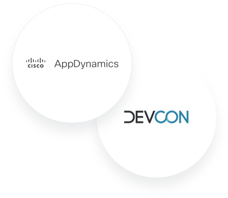 AppDynamics and ThousandEyes logos